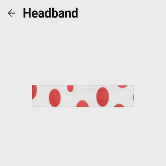 THE HEAD BAND 1(POLKA DOT)