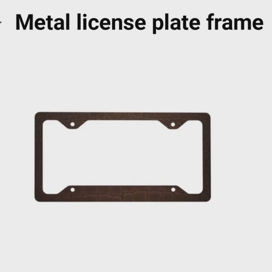 THE LICENSE PLATE (LUXURY DEPT.)