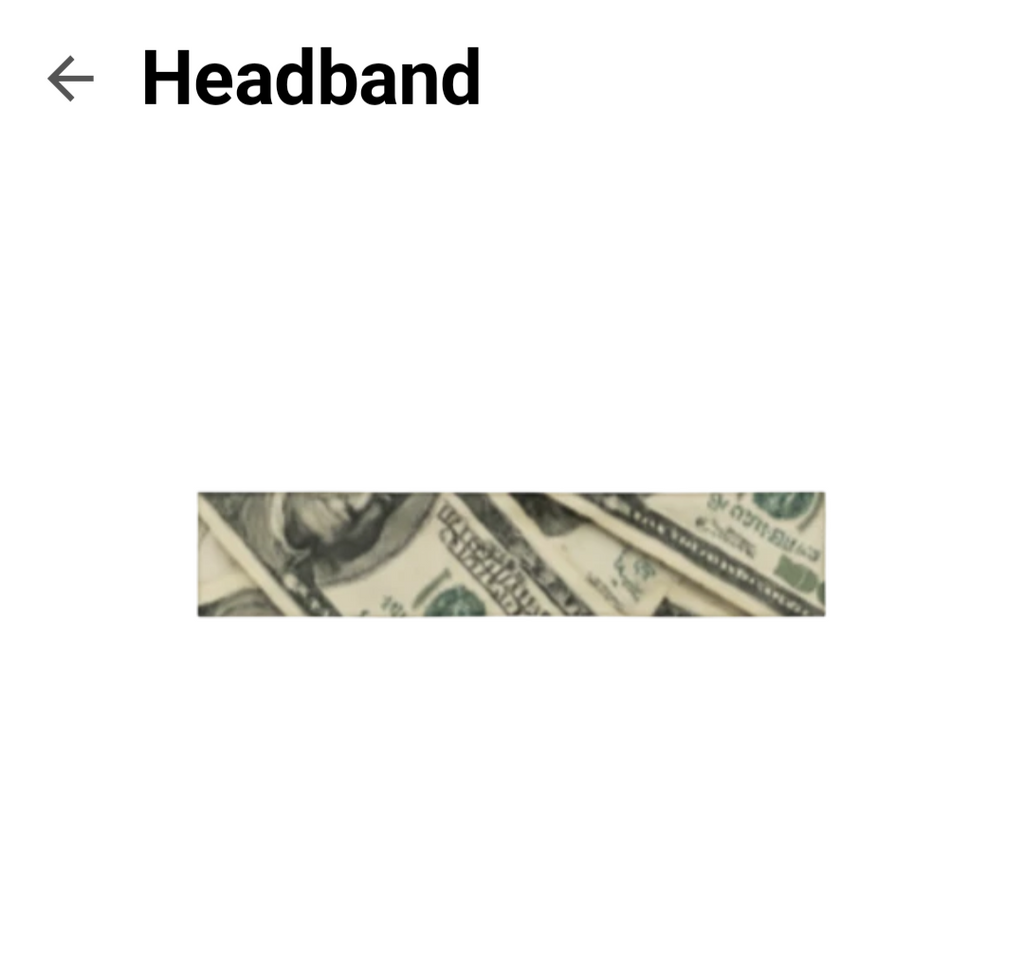 THE MONEY HEADBAND