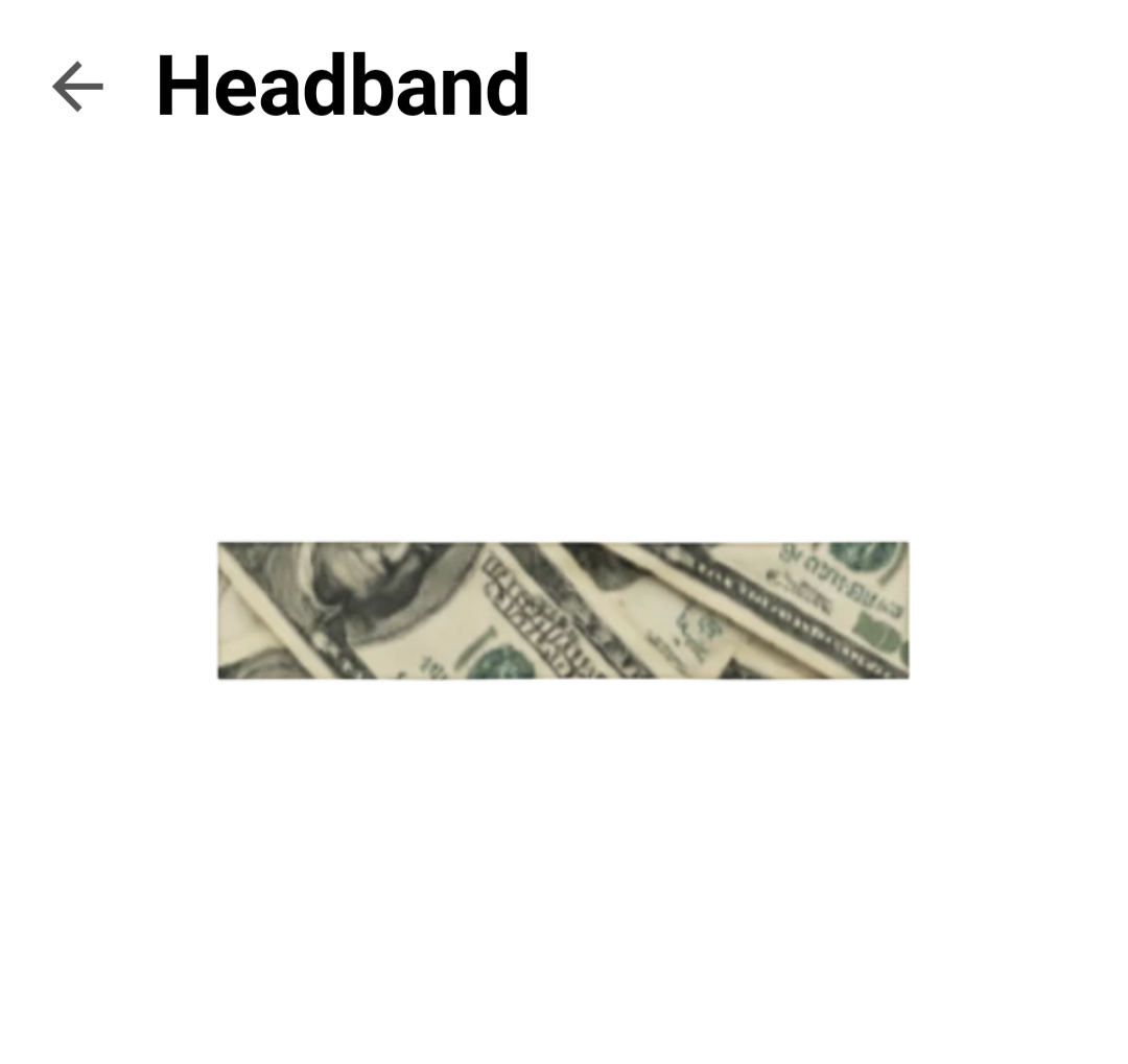 THE MONEY HEADBAND