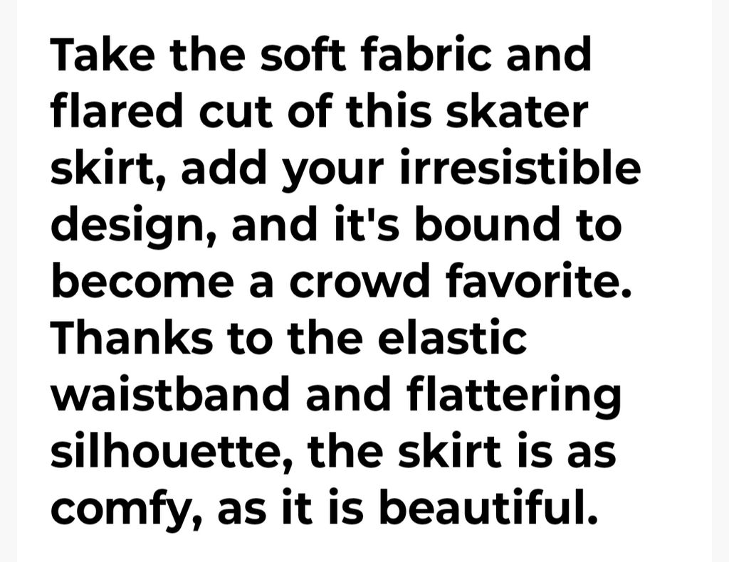 The SKATER SKIRT