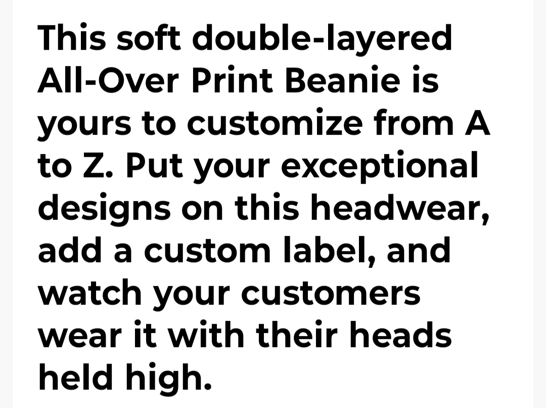 THE LOGO BEANIE 1.
