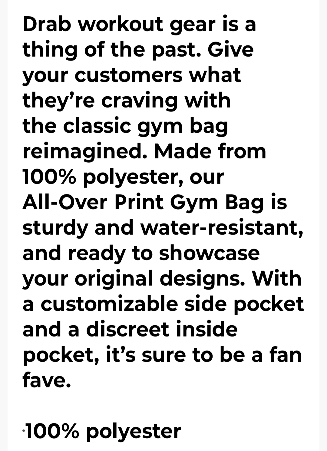 THE MELTING SMILEY FACE GYM BAG