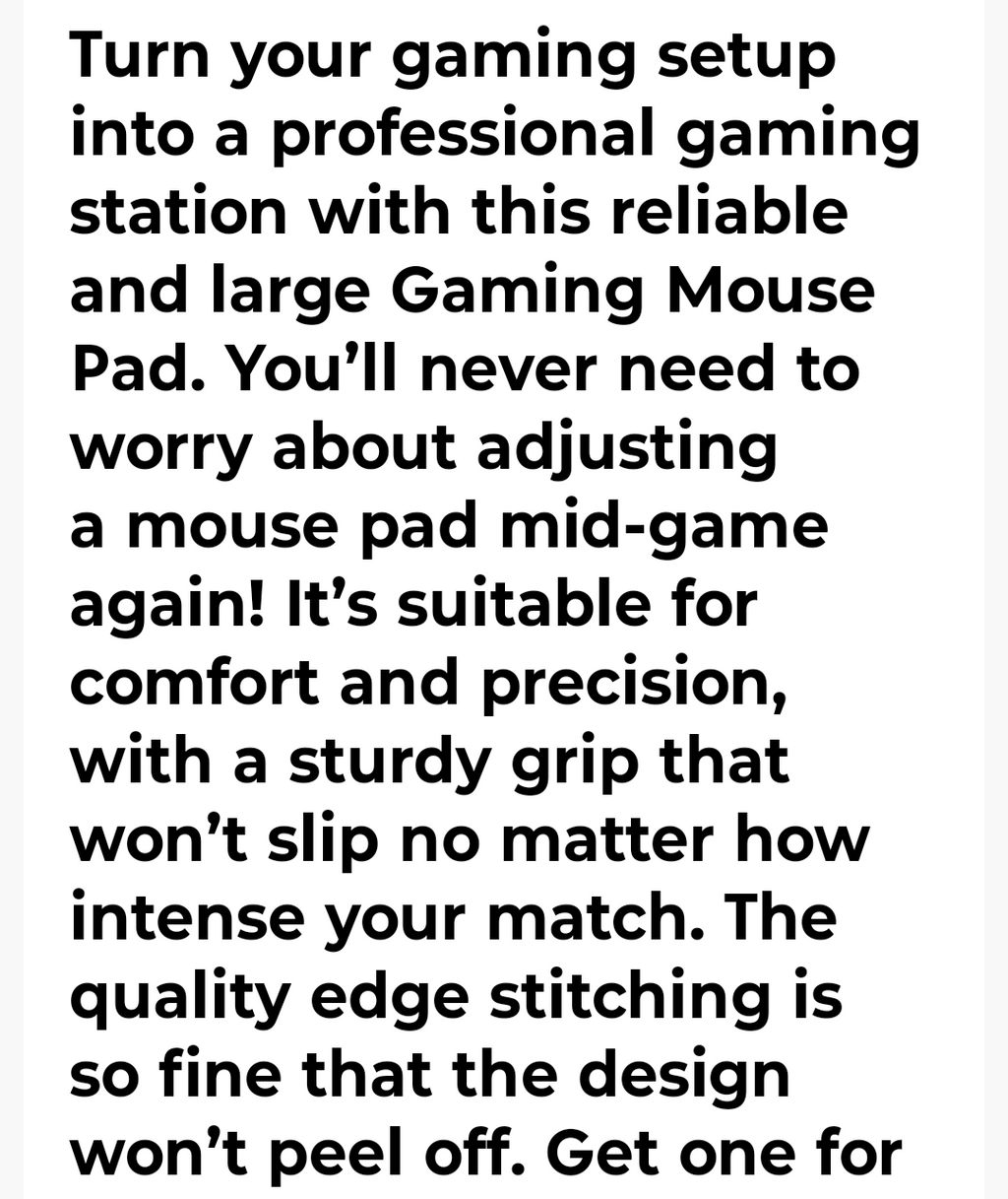 THE GAMING MOUSEPAD 1