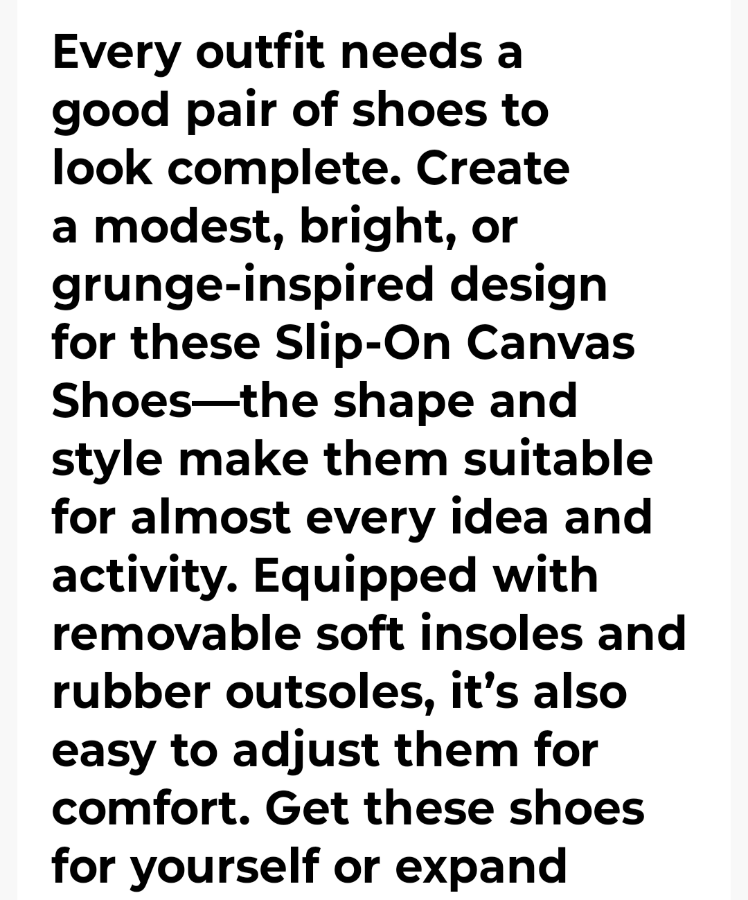 THE PLAID SLIP ON SHOE
