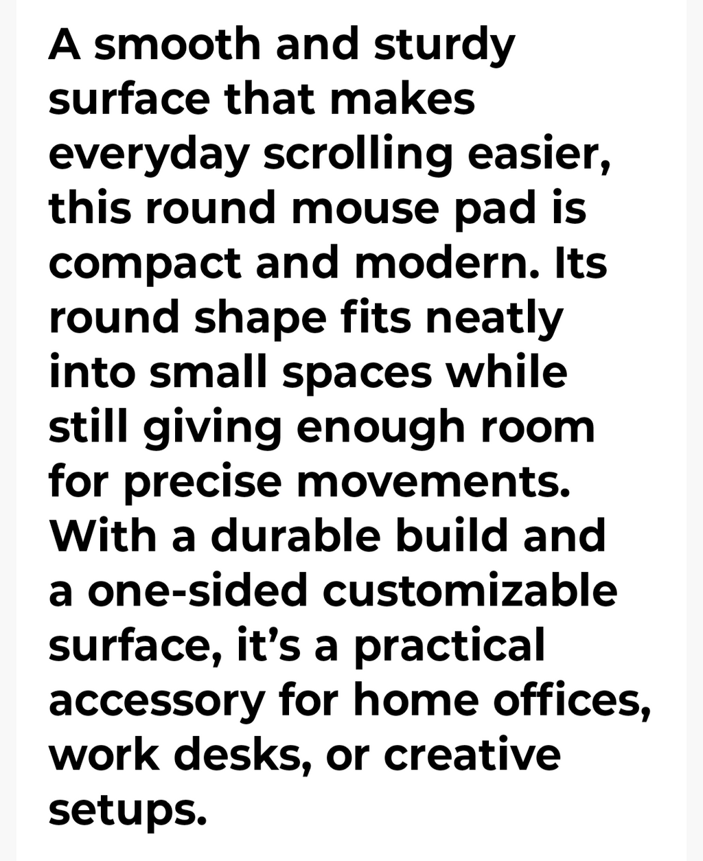 THE CIRCLE MOUSE PAD