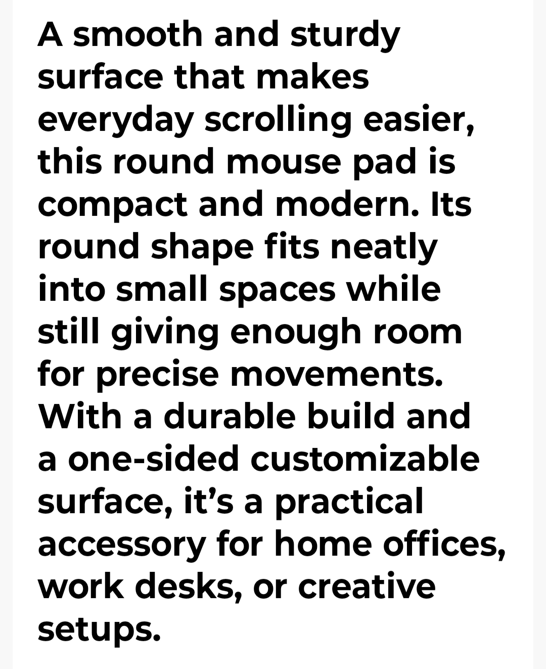 THE CIRCLE MOUSE PAD