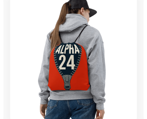 THE  ZIP UP DRAWSTRING BAG