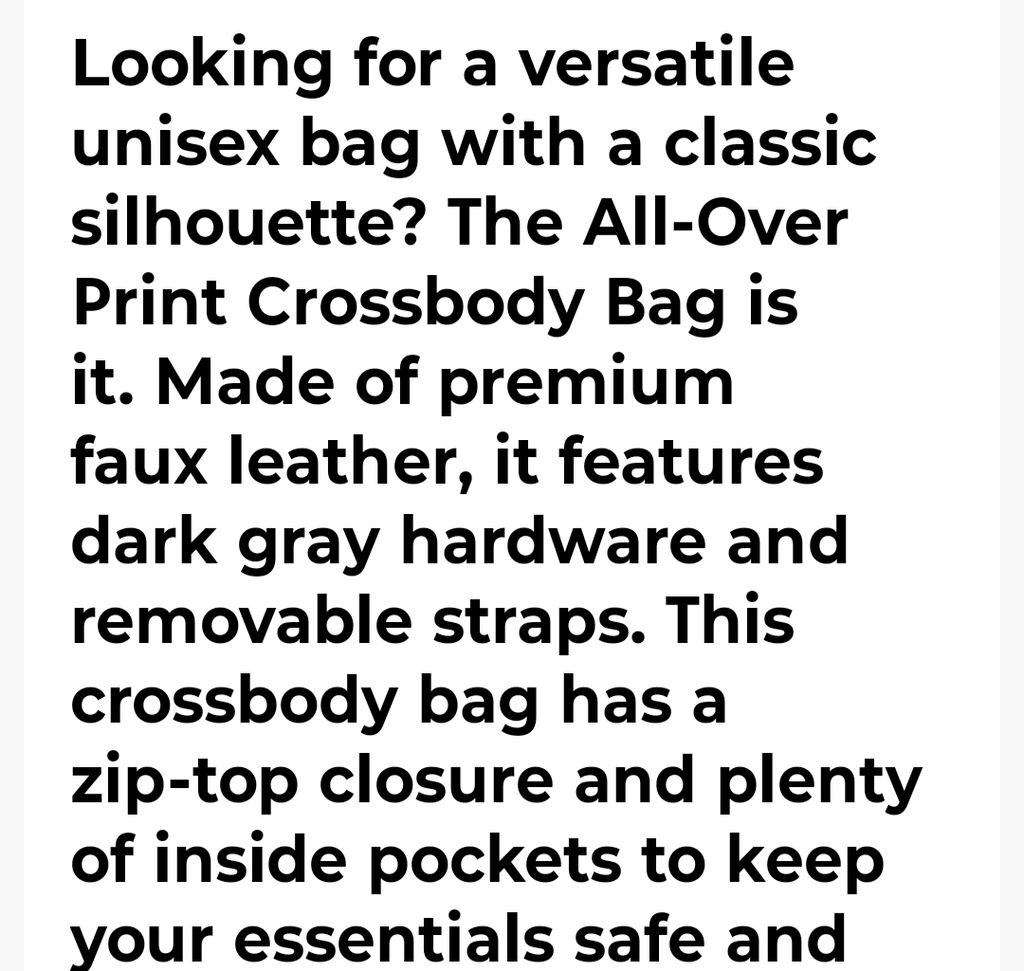 THE CROSSBODY BAG 1.