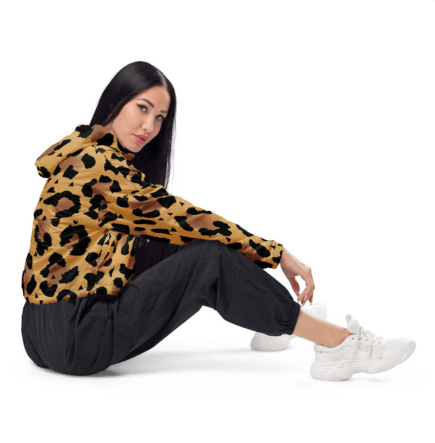 THE LEOPARD CROP HOODIE