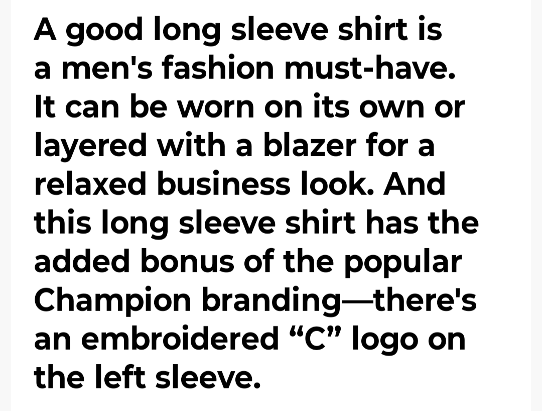 THE CHAMPION LONG SLEEVE