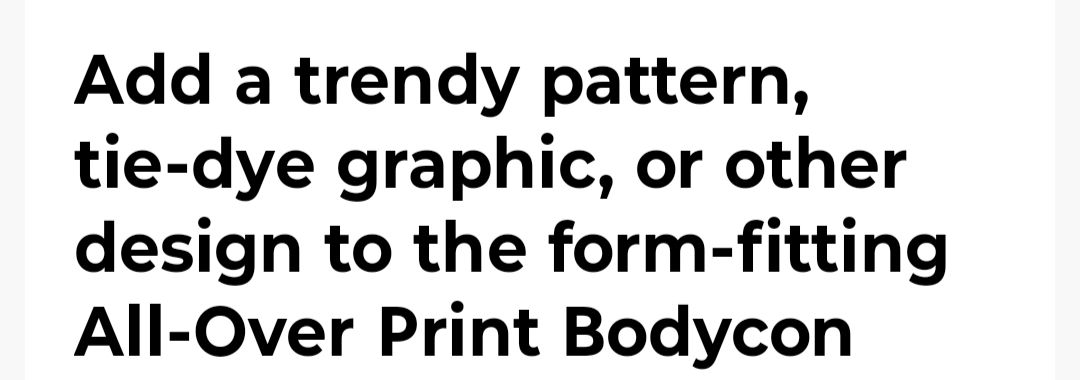 THE BODYCON 1