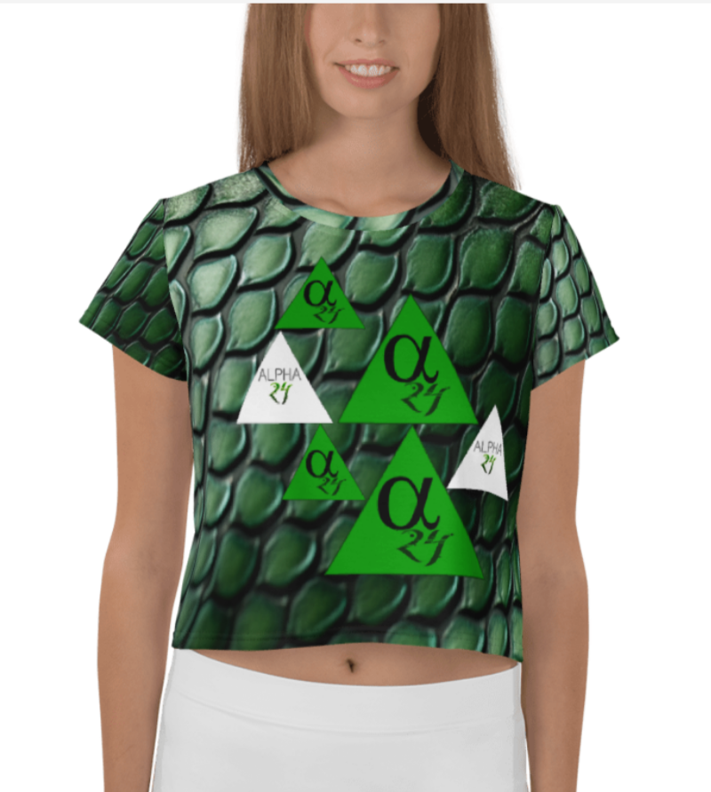 THE CROP TEE(SNAKE SKIN)