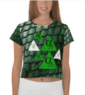 THE CROP TEE(SNAKE SKIN)