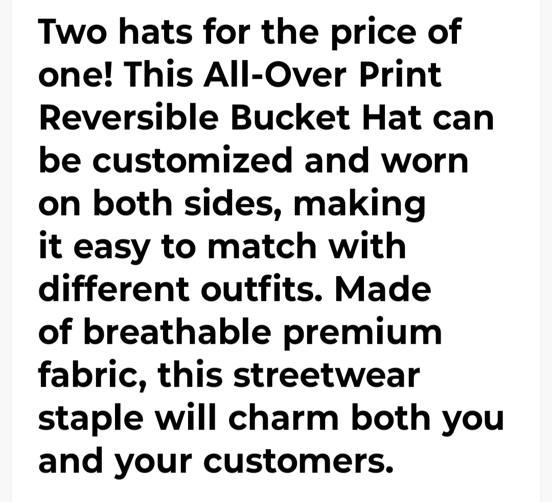 THE REVERSIBLE BUCKET HAT