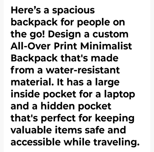 THE BACKPACK 1