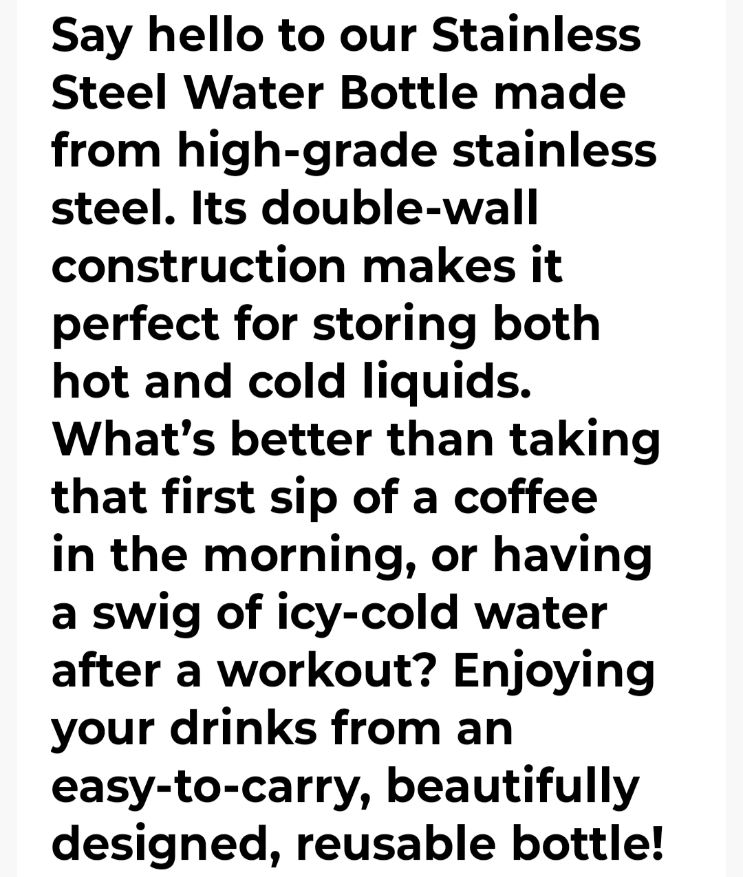 THE WATER BOTTLE 1. 17oz.