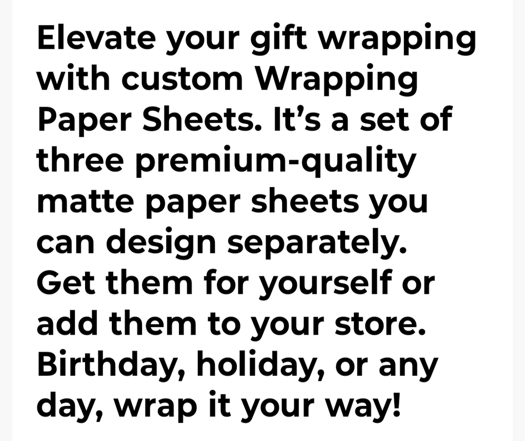 THE WRAPPING PAPER SHEETS BUNDLE 1