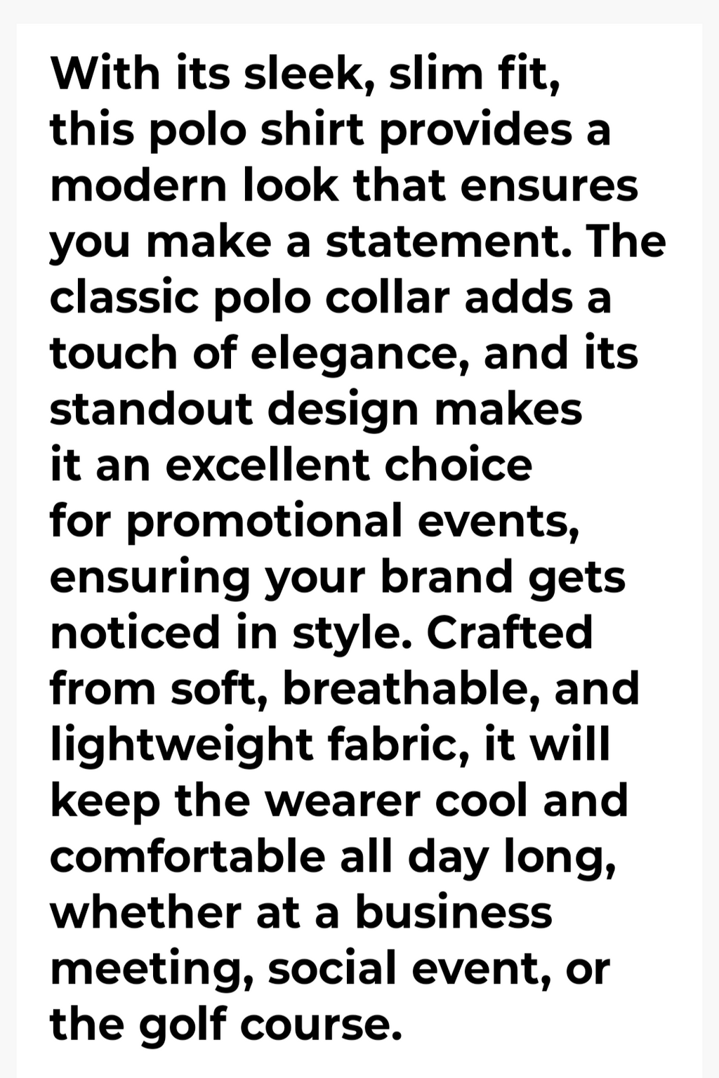 THE POLO SHIRT(LUXURY DEPT.)