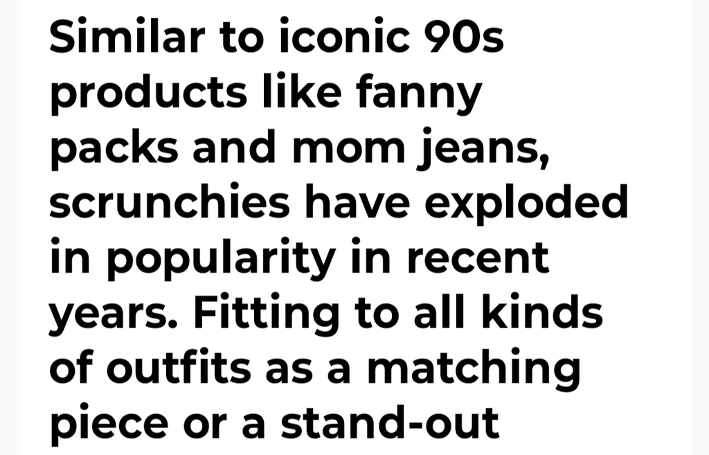 THE SCRUNCHIE 1