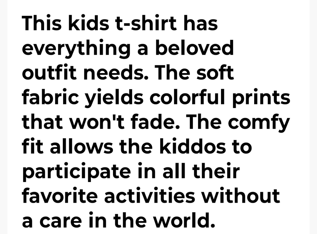 THE MUSIC DON'T STOP KIDS TEE