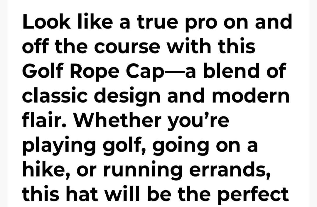 THE GOLF CAP 2.
