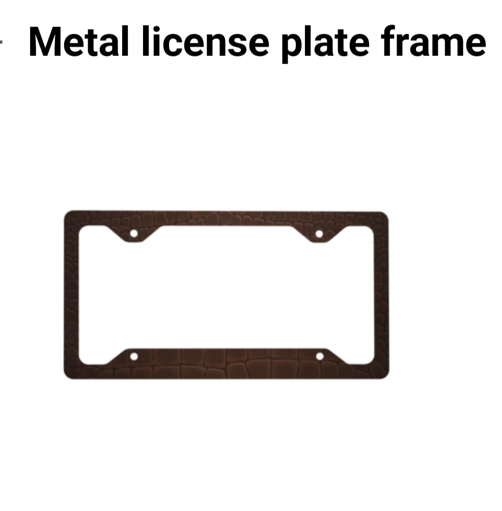 THE LICENSE PLATE (LUXURY DEPT.)